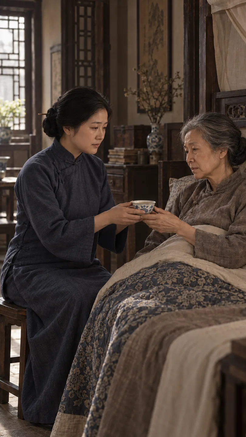 方榕卿照料婆婆