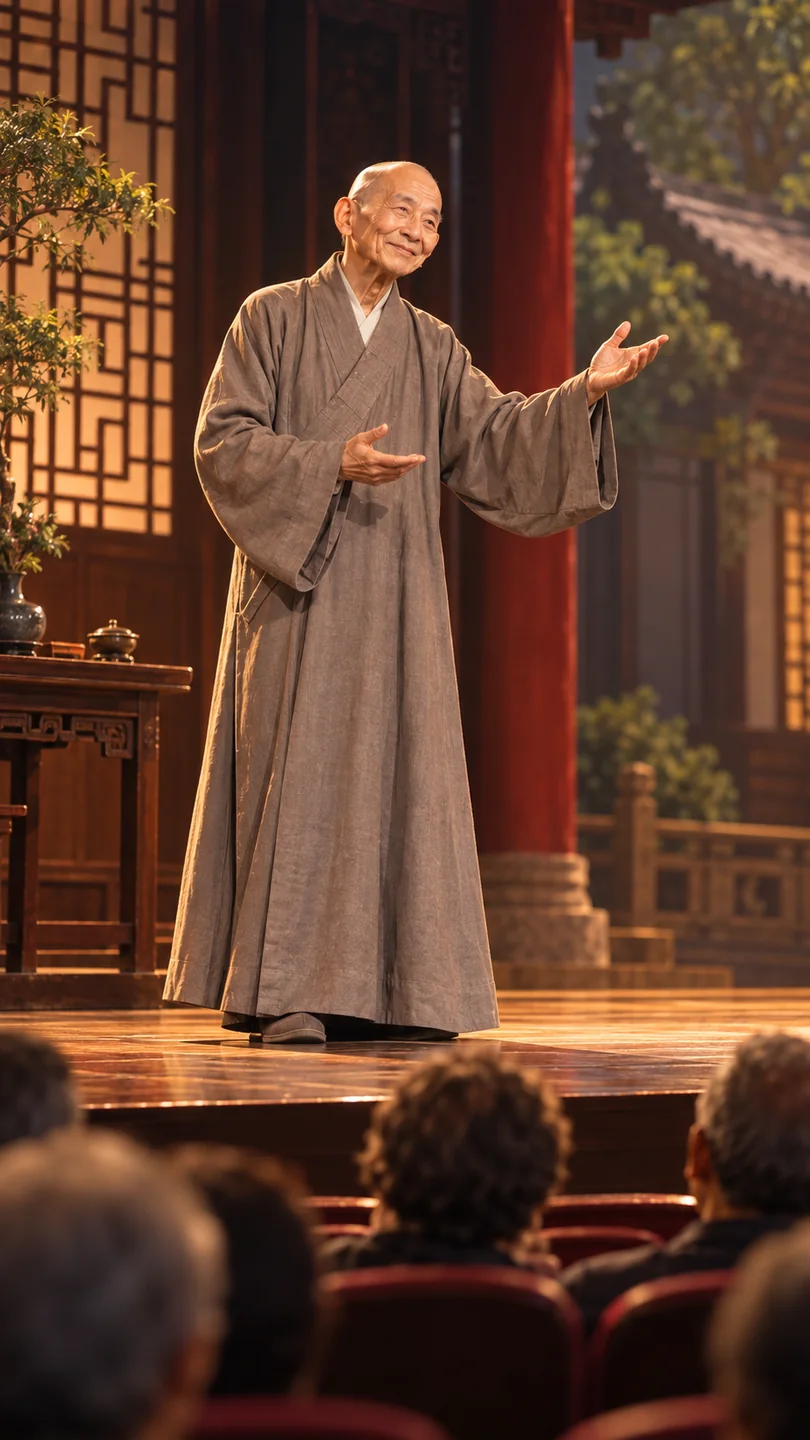话剧登台的情境